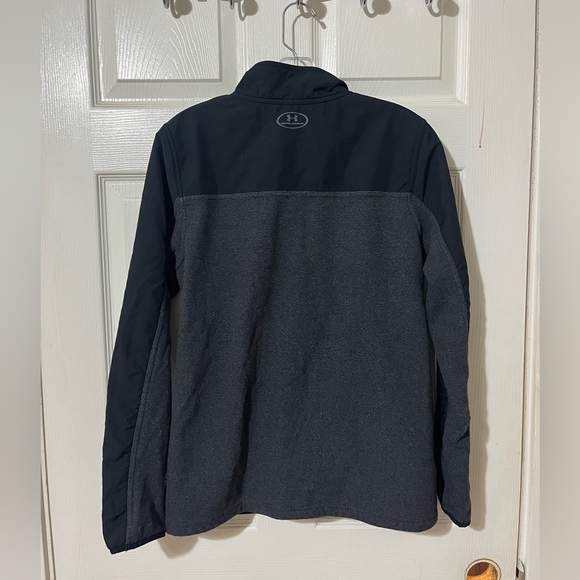 Under Armour Black and Charcoal Quarter-Zip - Picture 3 of 3